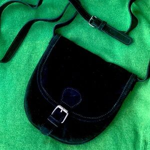Urban Outfitters/BDG Sm Black Suede Crossbody Purse